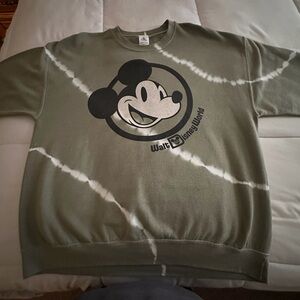 Green Disneyworld Mickey Mouse Sweatshirt